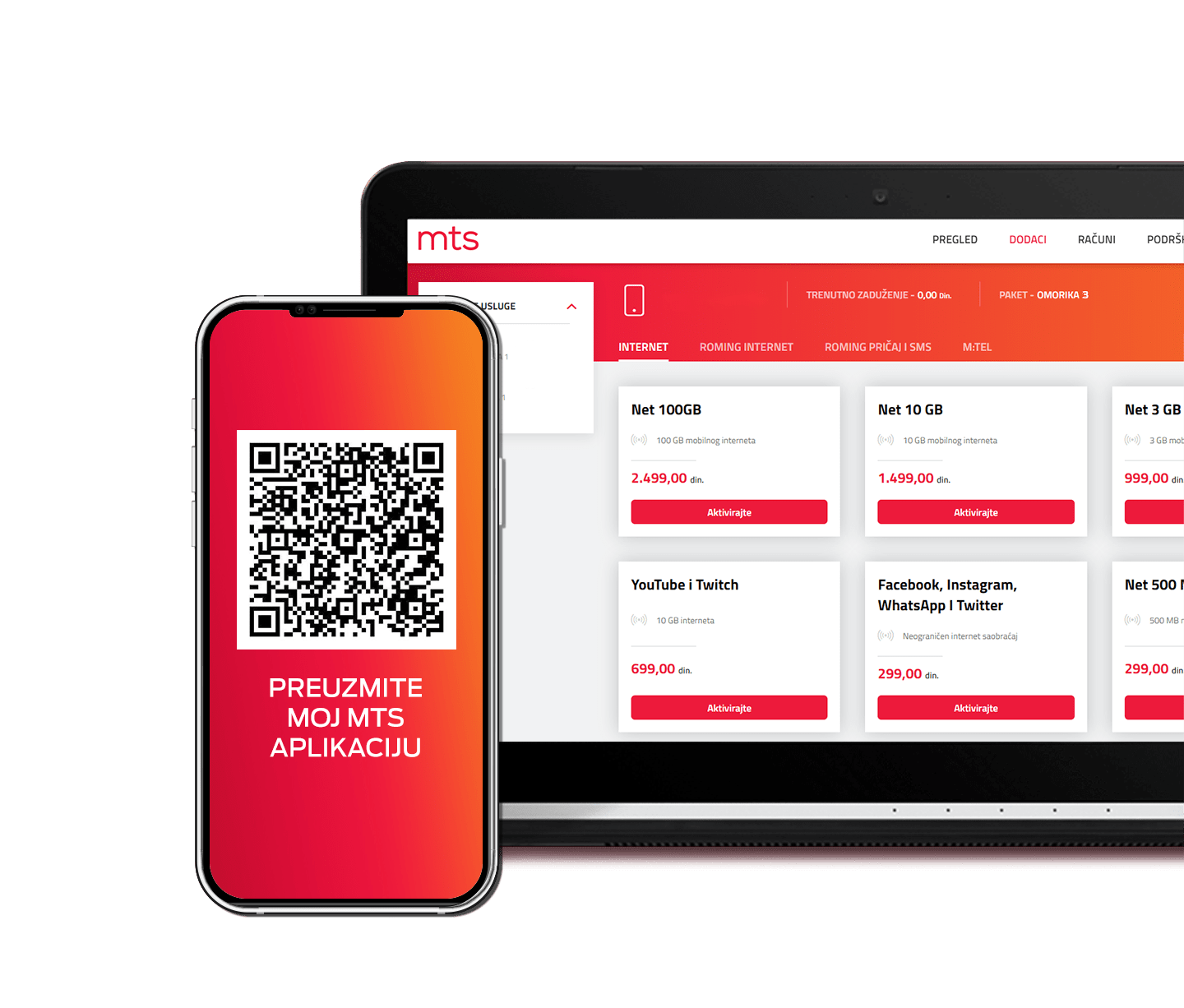 Moj Mts Moj Portal , Račun – IVRCQB