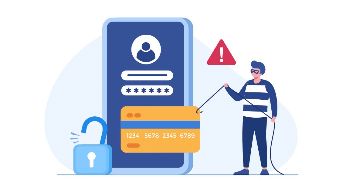 Svetleća tastatura sa digitalnim katancem kao simbolom bezbednosti na internetu.
