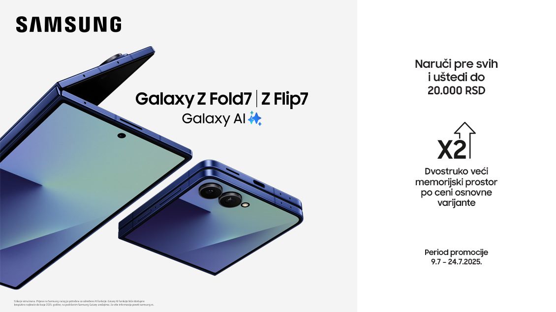 Samsung Galaxy Z Flip7 sa savitljivim ekranom – pretprodaja sa popustom i dodatnom memorijom
