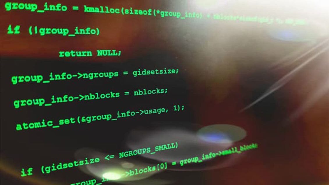 Prikaz programskog koda sa zelenim tekstom na crnoj pozadini ekrana.