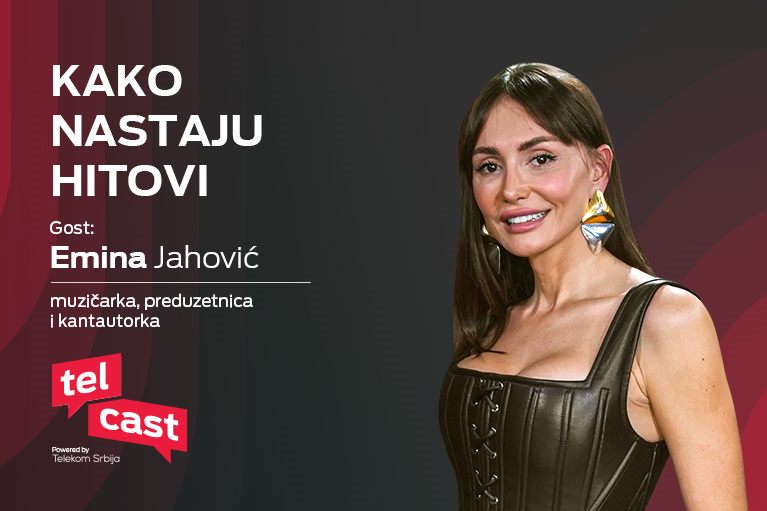 Emina Jahović gost u Telcastu Kako nastaju hitovi – muzičarka, preduzetnica i kantautorka