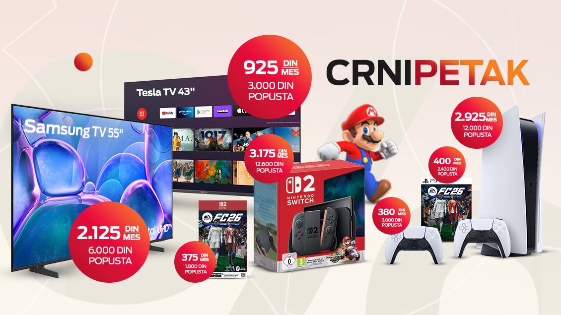 Crni petak mts ponudi uređaja na popustu – televizori i gaming oprema