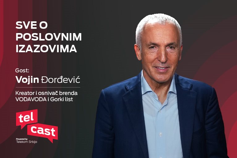 Vojin Djordjevic, kreator i osnivač brendova VODAVODA i Gorki list, gost nove Telcast epizode.