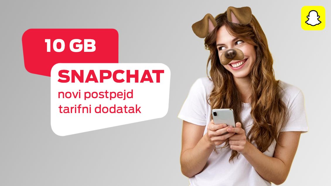Snapchat postpejd dodatak – 10 GB interneta za Snapchat