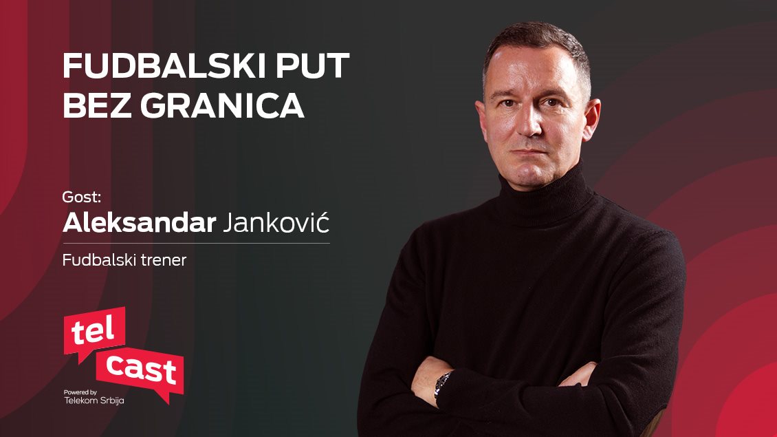 Aleksandar Janković, fudbalski trener i gost nove epizode Telcast podcasta.