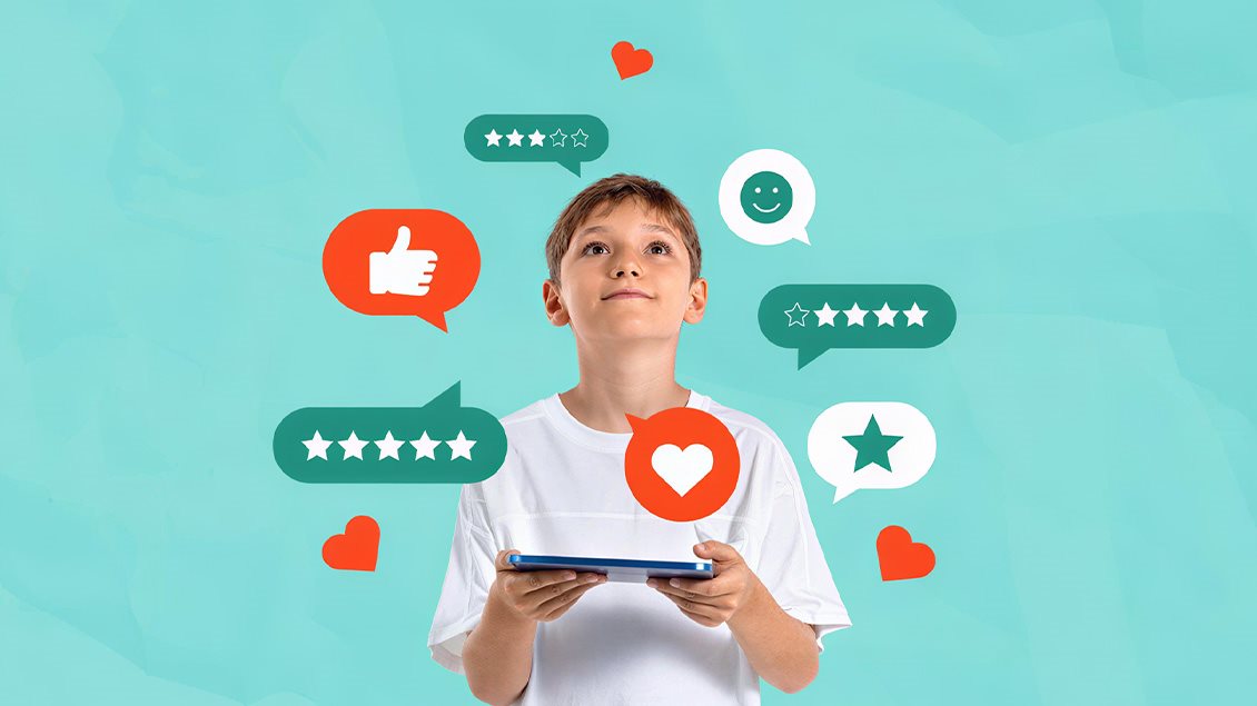 dete koristi telefon uz reakcije i ocene na društvenim mrežama