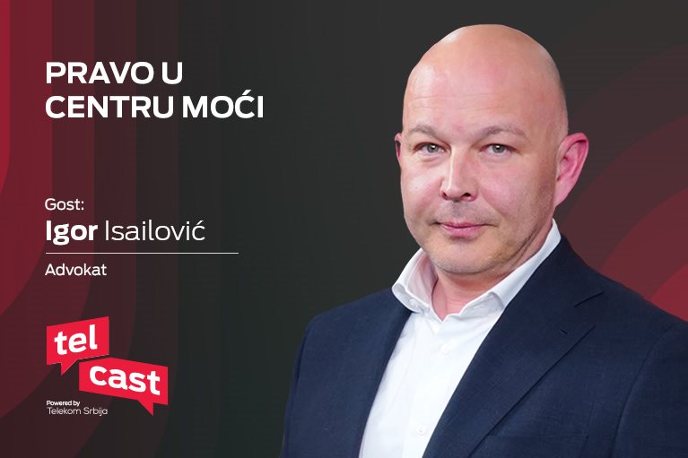 Igor Isailović, advokat, gost nove epizode Telcasta.