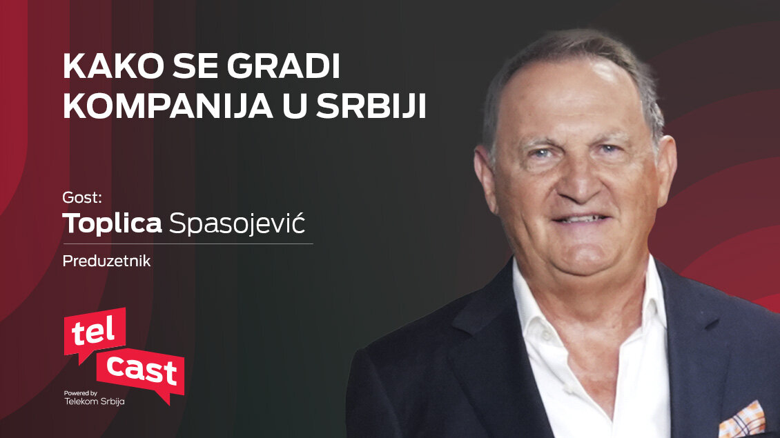 Toplica Spasojević, osnivač ITM sistema, gost Telcast epizode.