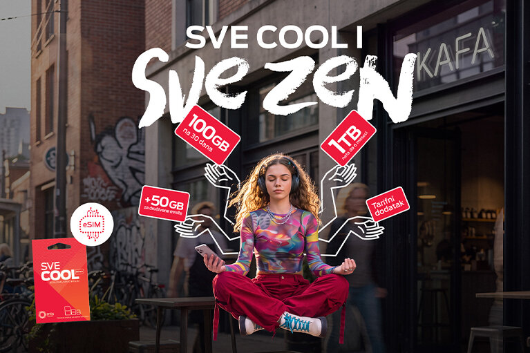 mts SVE COOL pripejd tarifa sa 100 GB interneta po 5G brzini i dodatnih 50 GB za društvene mreže