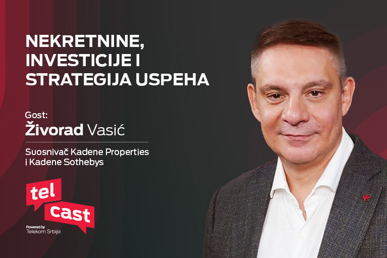 Živorad Vasić, suosnivač kompanija Kadena Properties i Kadena Sotheby’s, gost Telcast epizode.